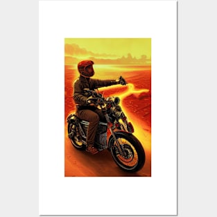 Vanishing motorcycle Posters and Art